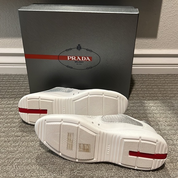 Prada logo mesh sneaker size 38 - Picture 5 of 5